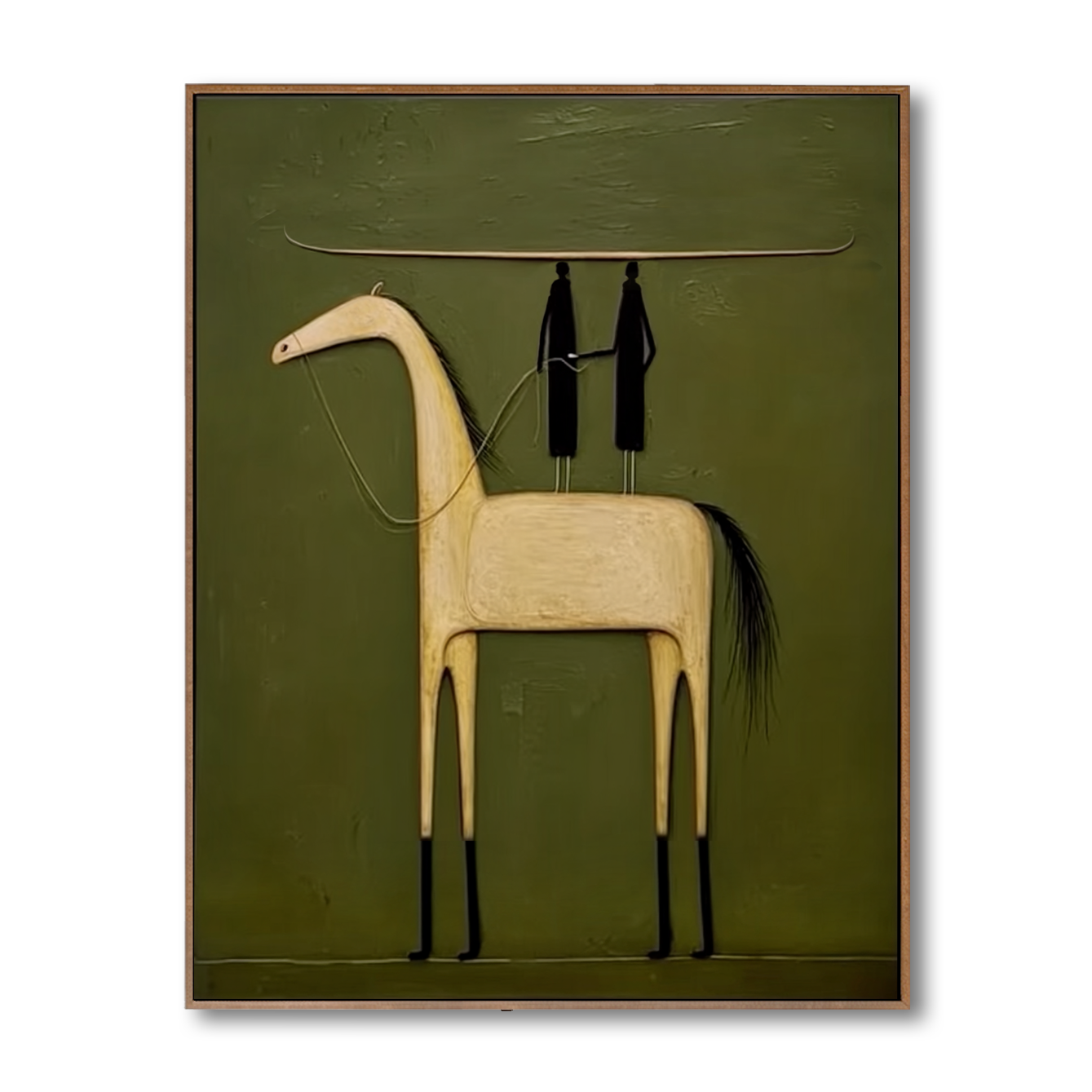 Silent Journey - Minimalist Horse Wall Art