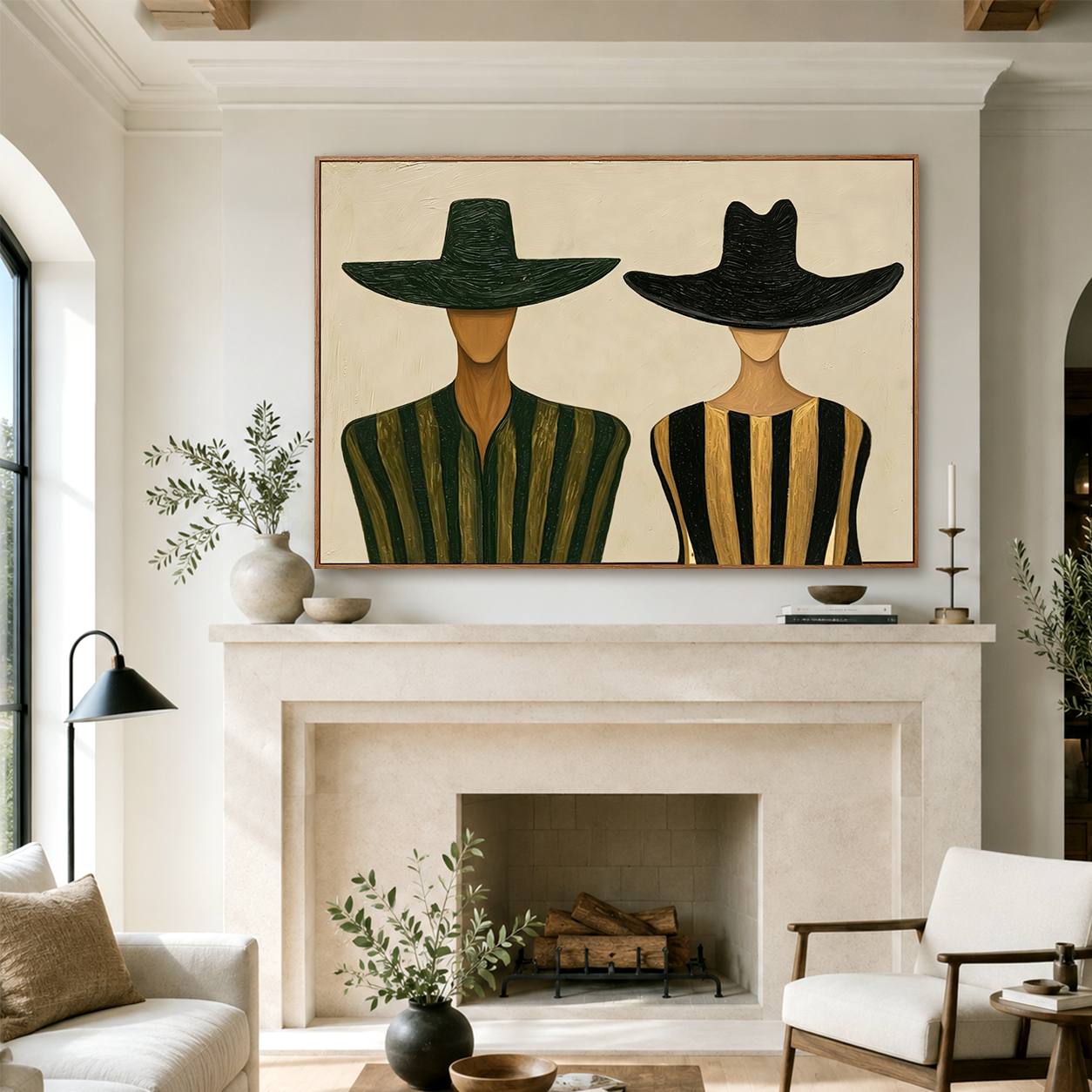 Urban Silhouettes – Abstract Minimalist Figure Wall Art