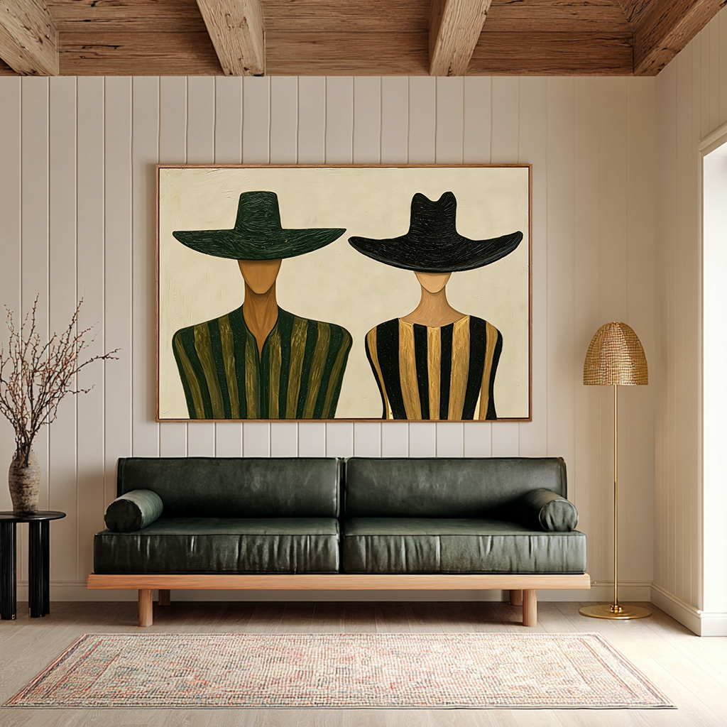 Urban Silhouettes – Abstract Minimalist Figure Wall Art