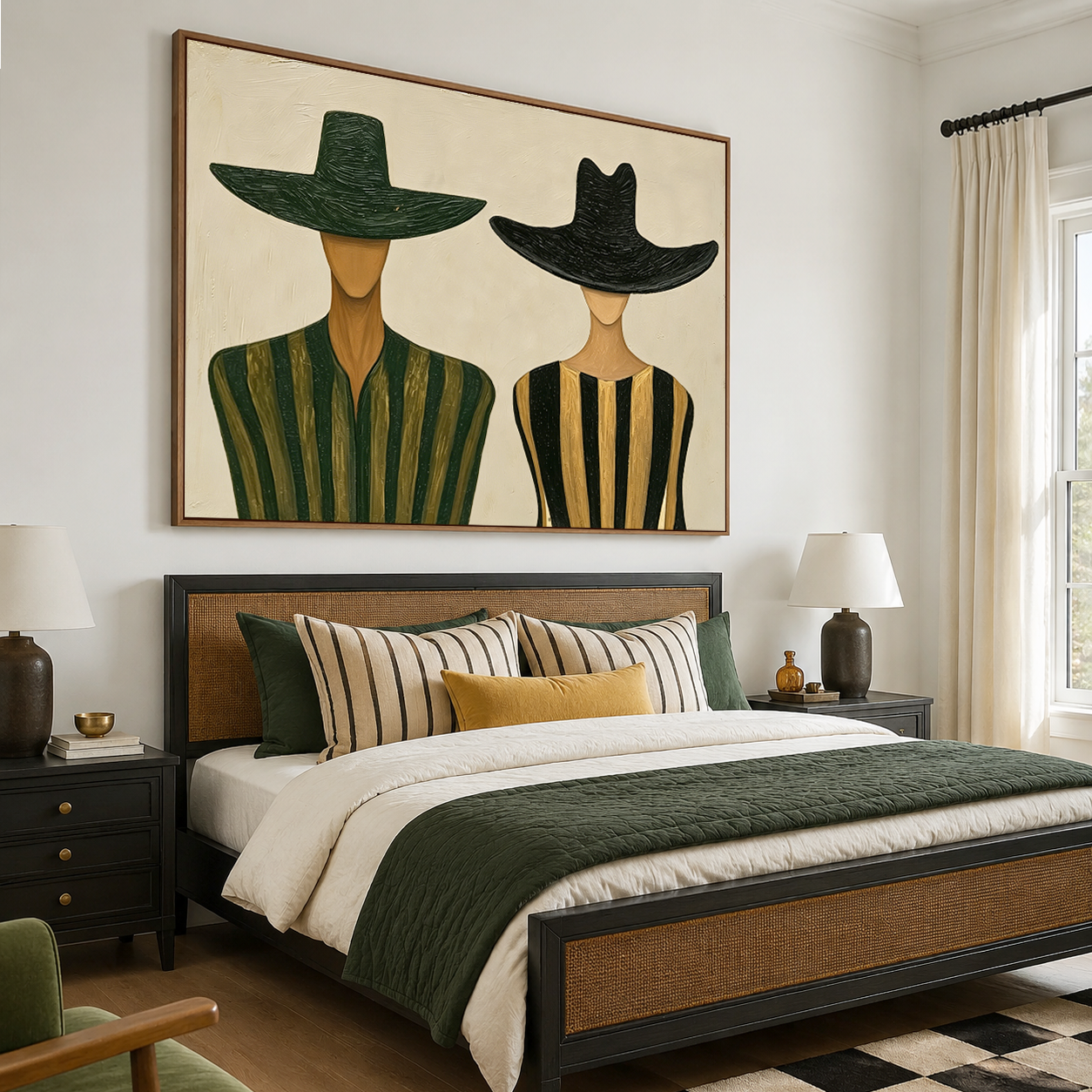 Urban Silhouettes – Abstract Minimalist Figure Wall Art
