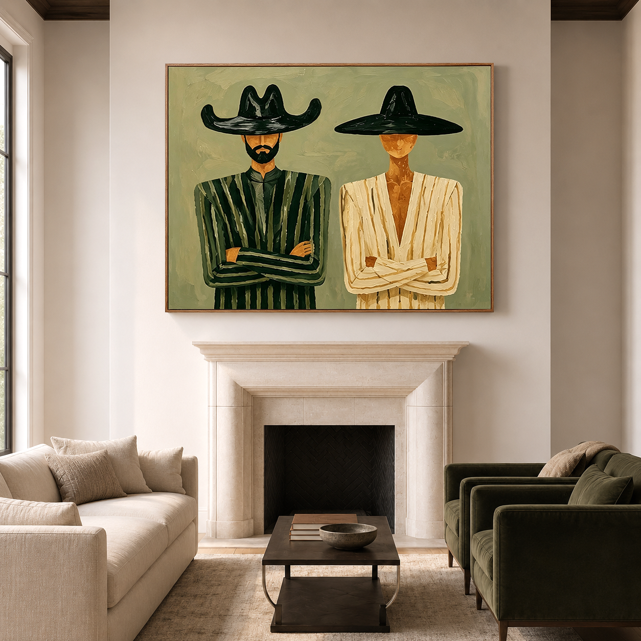 Silent Covenant - Modern Figurative Wall Art