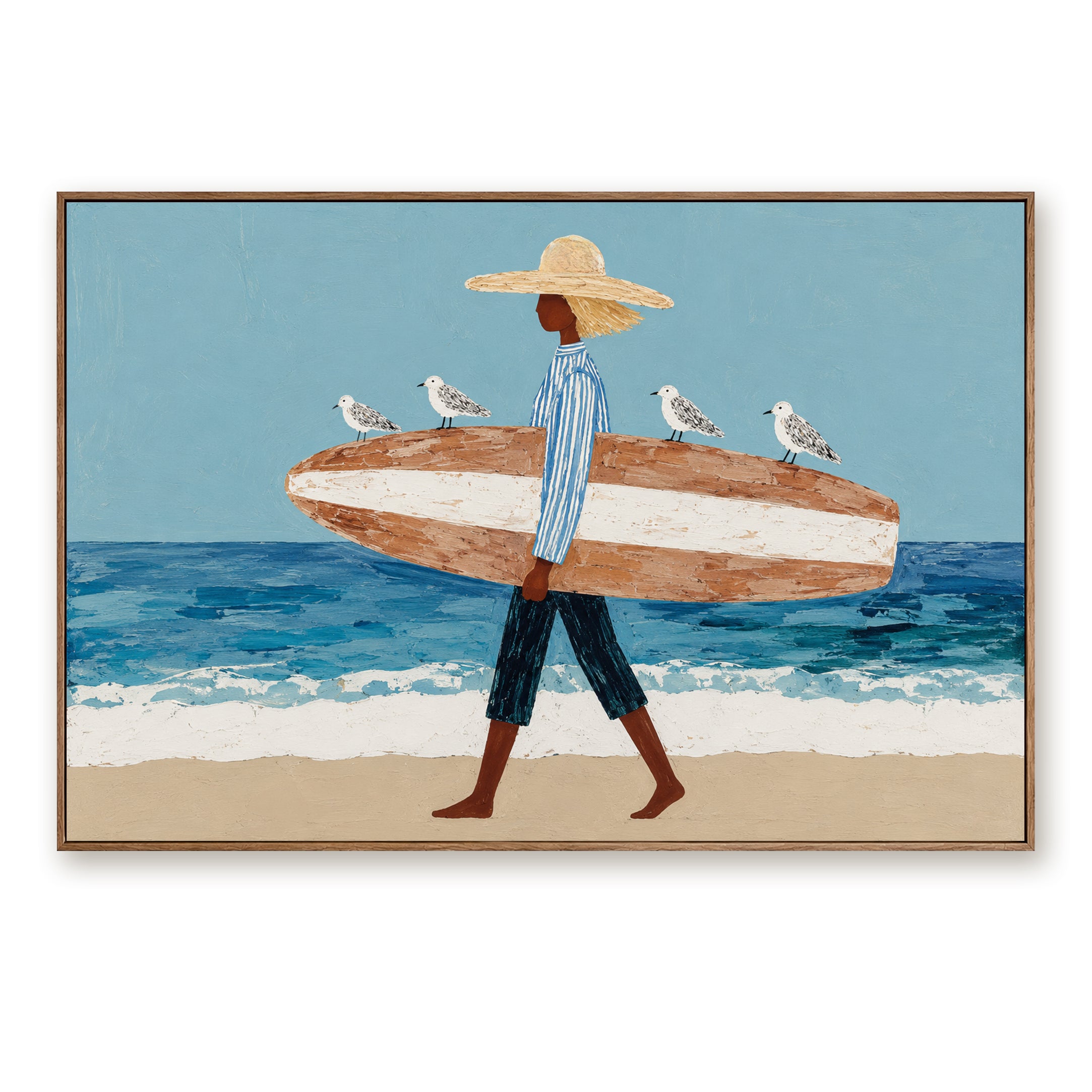 Coastal Wanderer – Figurative Wall Art