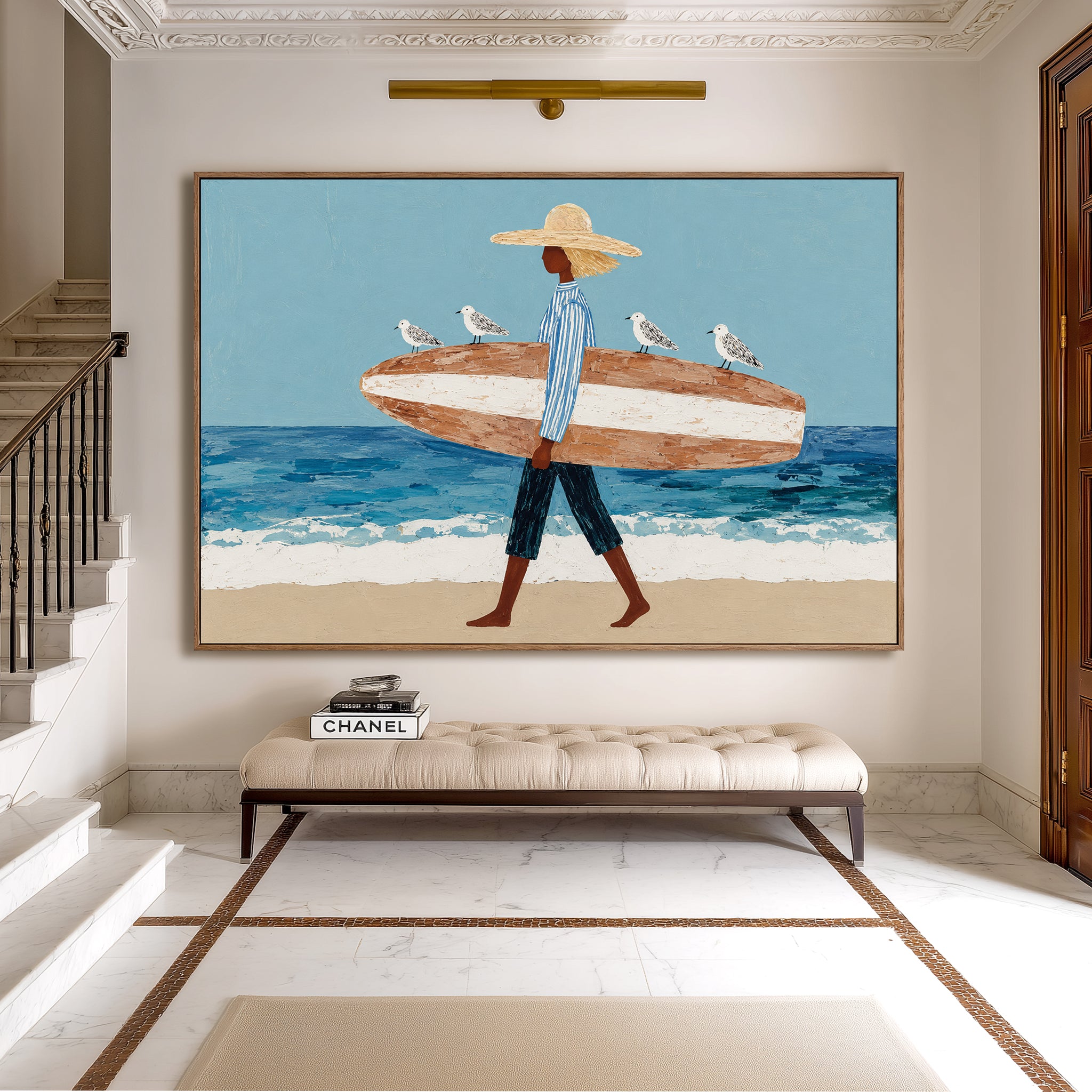 Coastal Wanderer – Figurative Wall Art