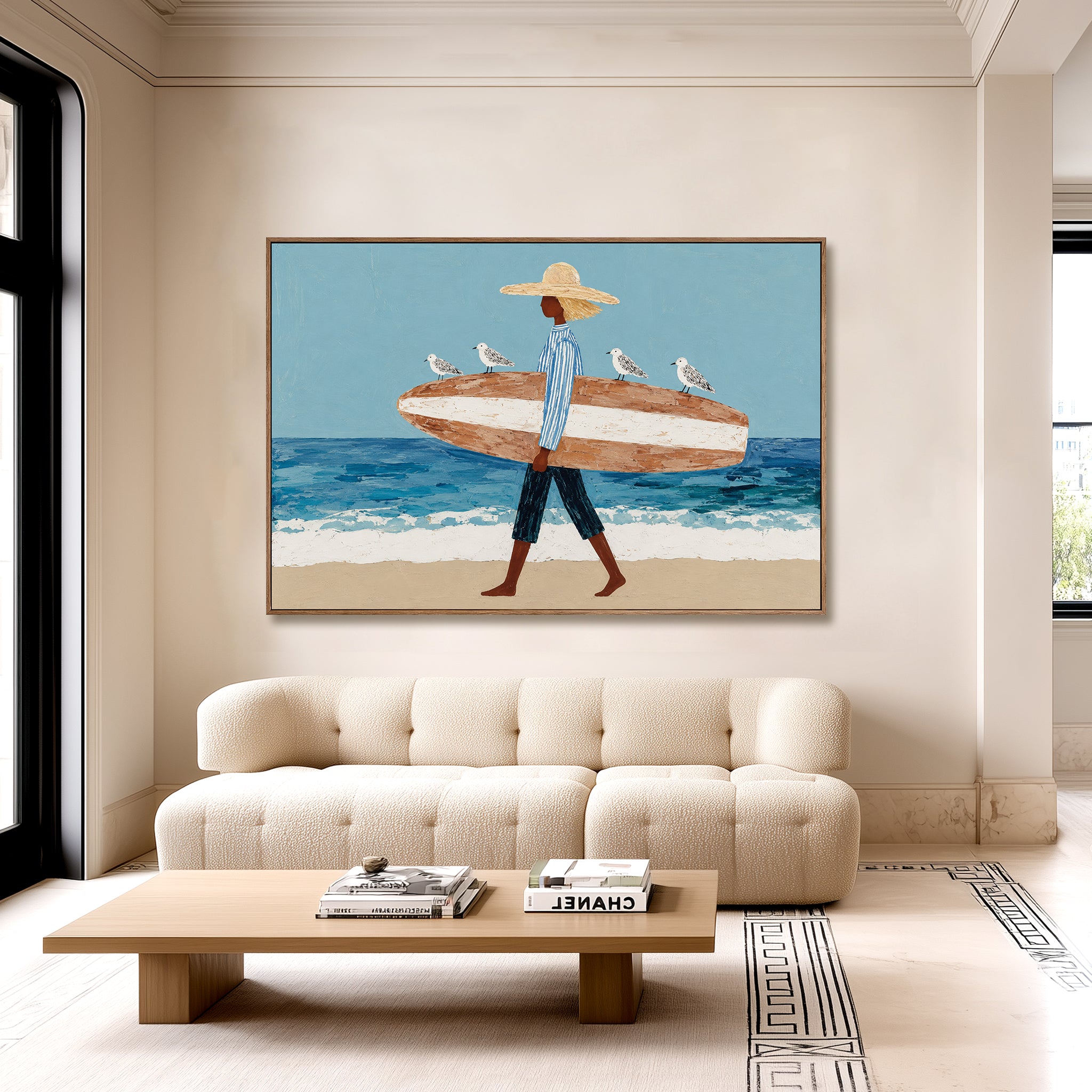 Coastal Wanderer – Figurative Wall Art
