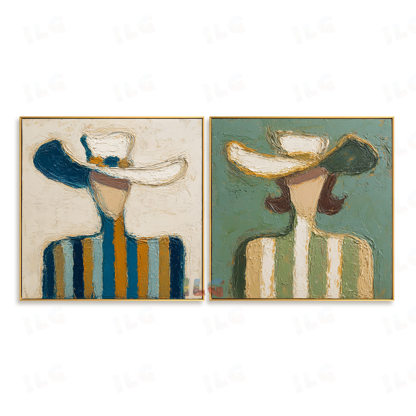 Woven Horizon Duo – Figurative Wall Art