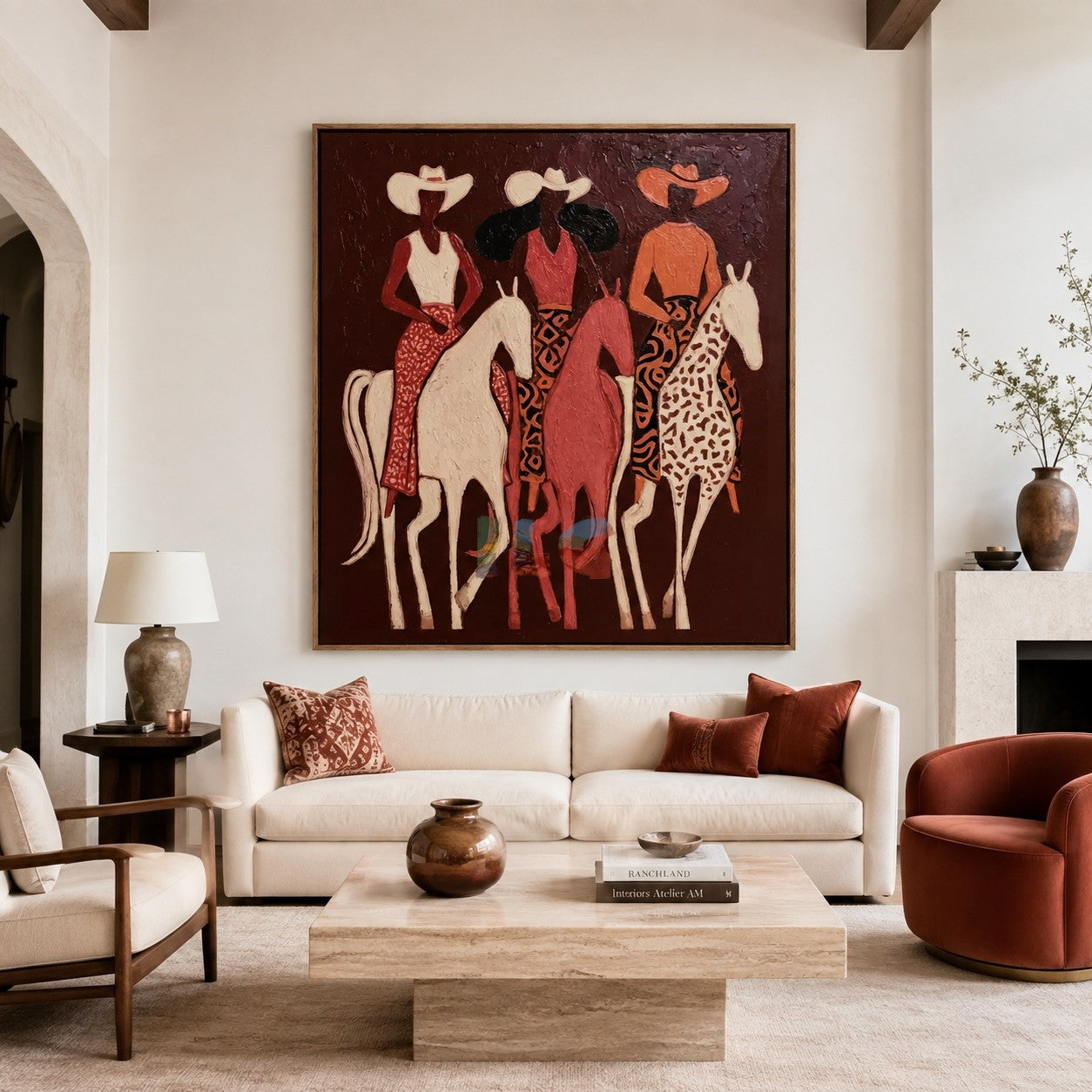 Desert Riders Trio – Western Figure Wall Art