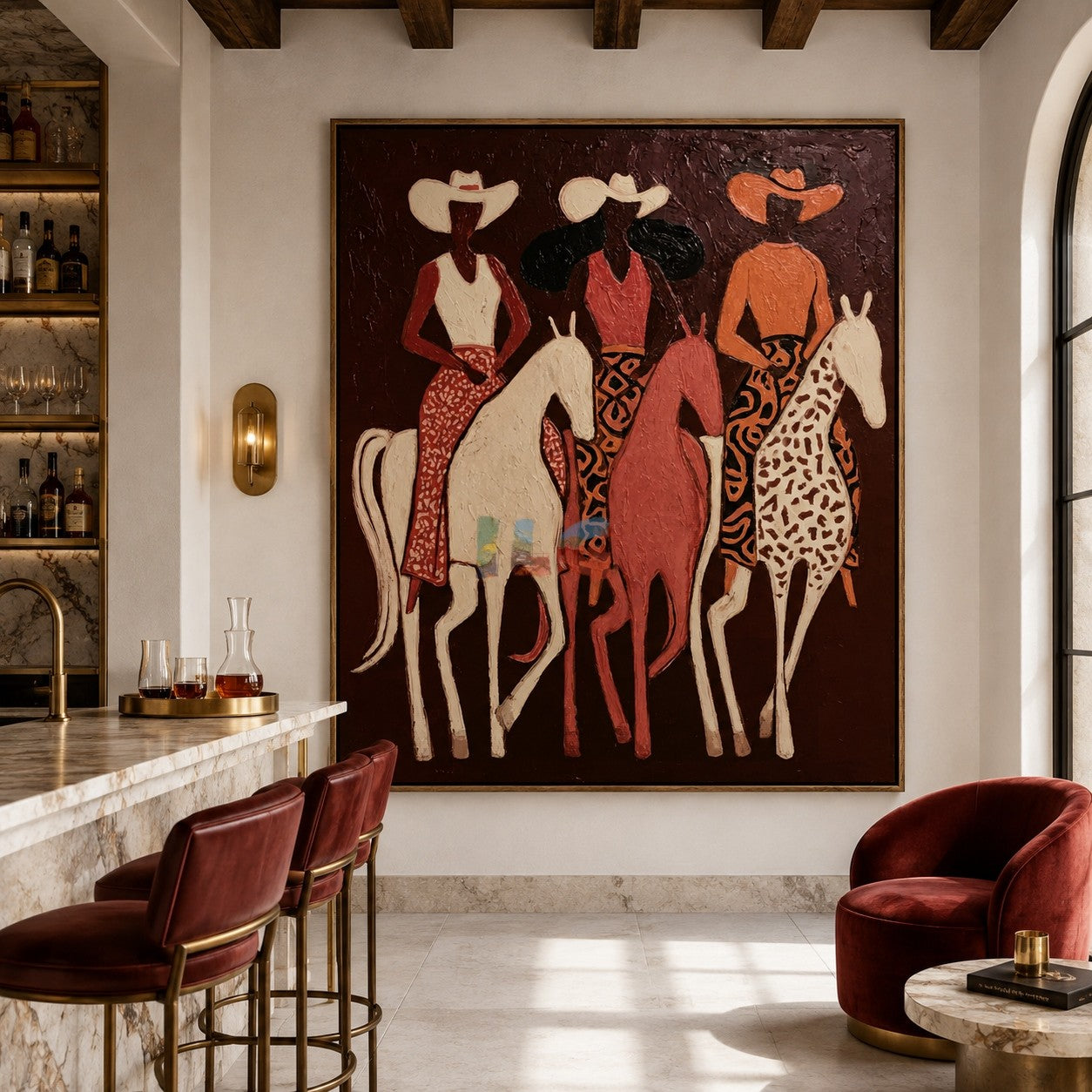 Desert Riders Trio – Western Figure Wall Art