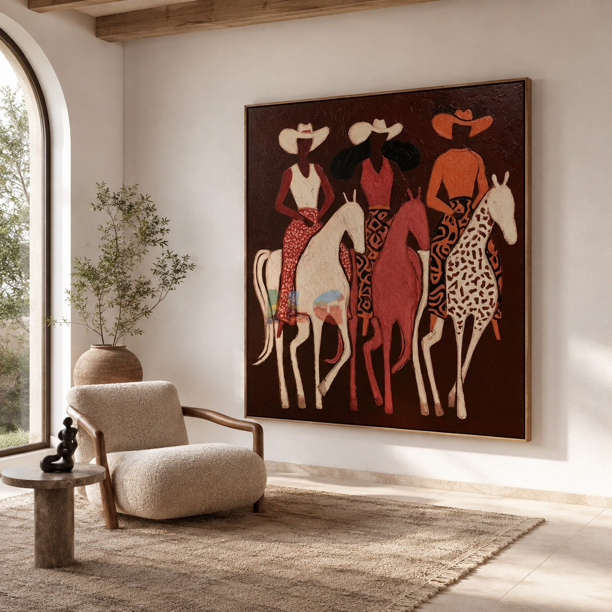 Desert Riders Trio – Western Figure Wall Art