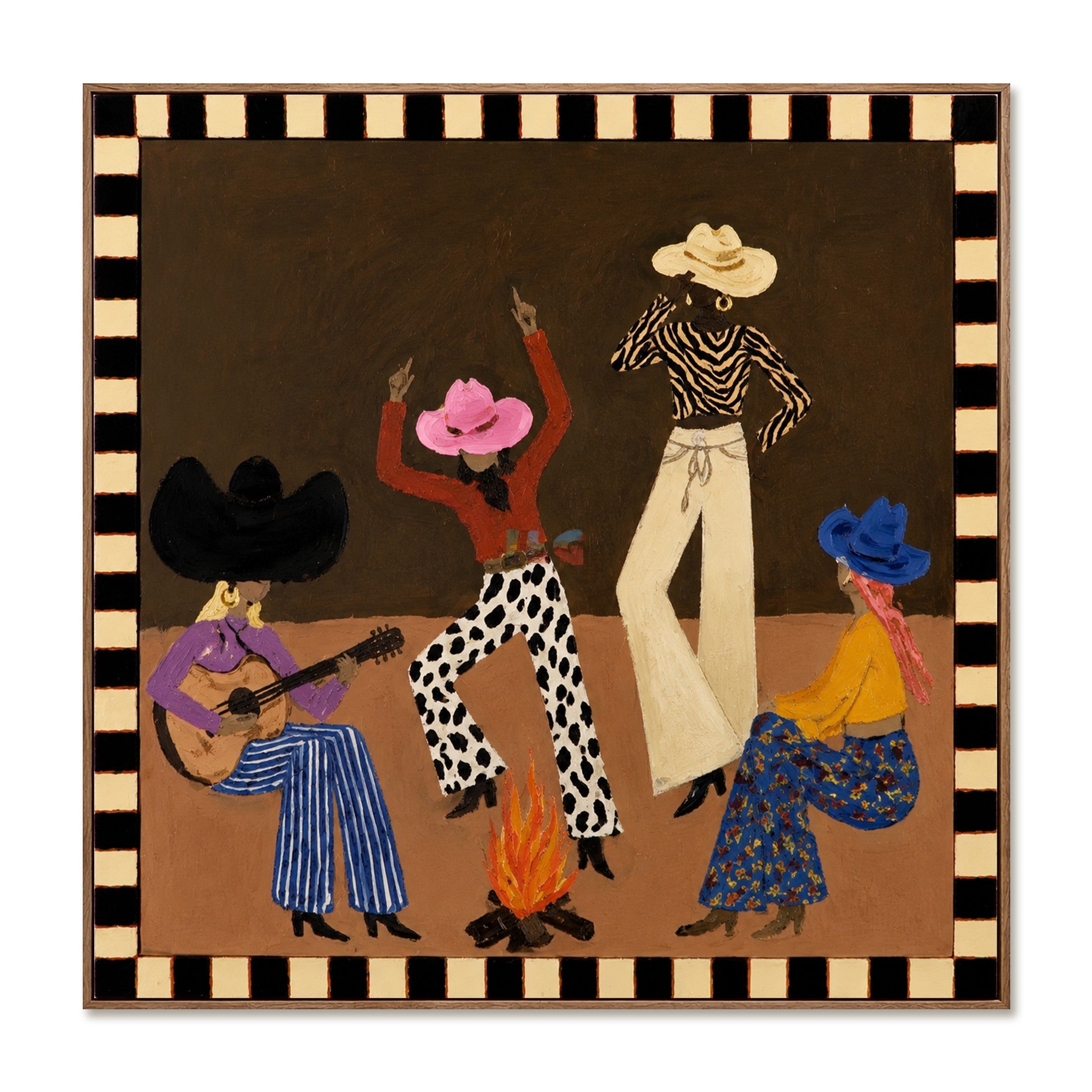 Desert Hat Rhythm – Western Figure Wall Art