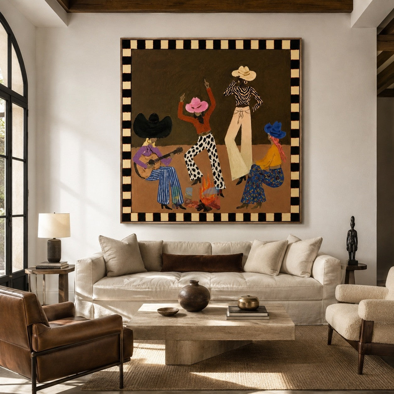 Desert Hat Rhythm – Western Figure Wall Art