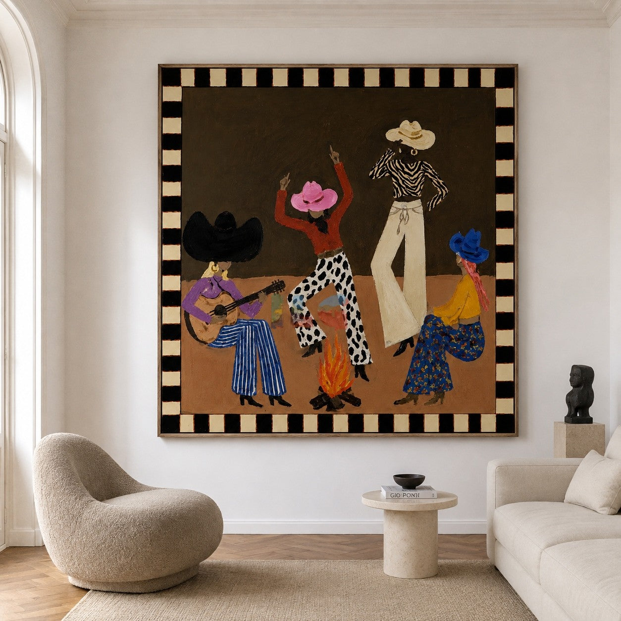 Desert Hat Rhythm – Western Figure Wall Art