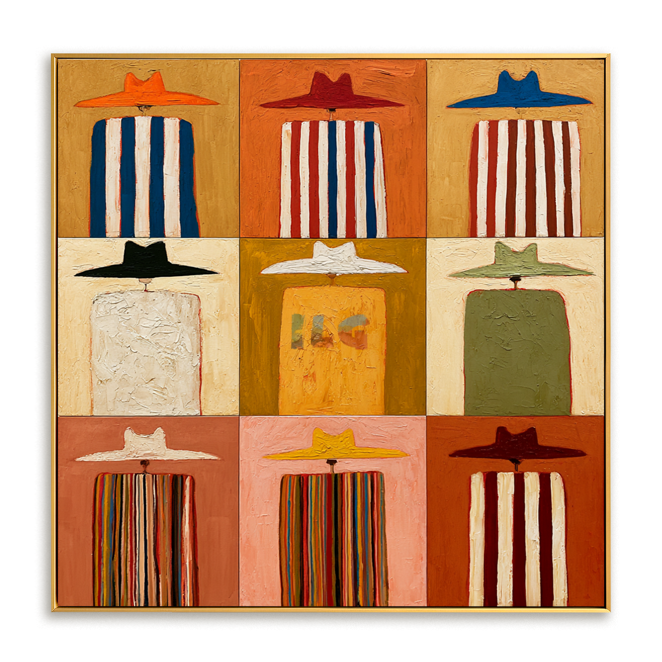 Western Hat Gallery Grid – Contemporary Wall Art