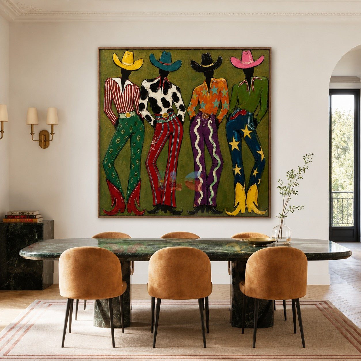 Western Style Quartet – Contemporary Figure Wall Art