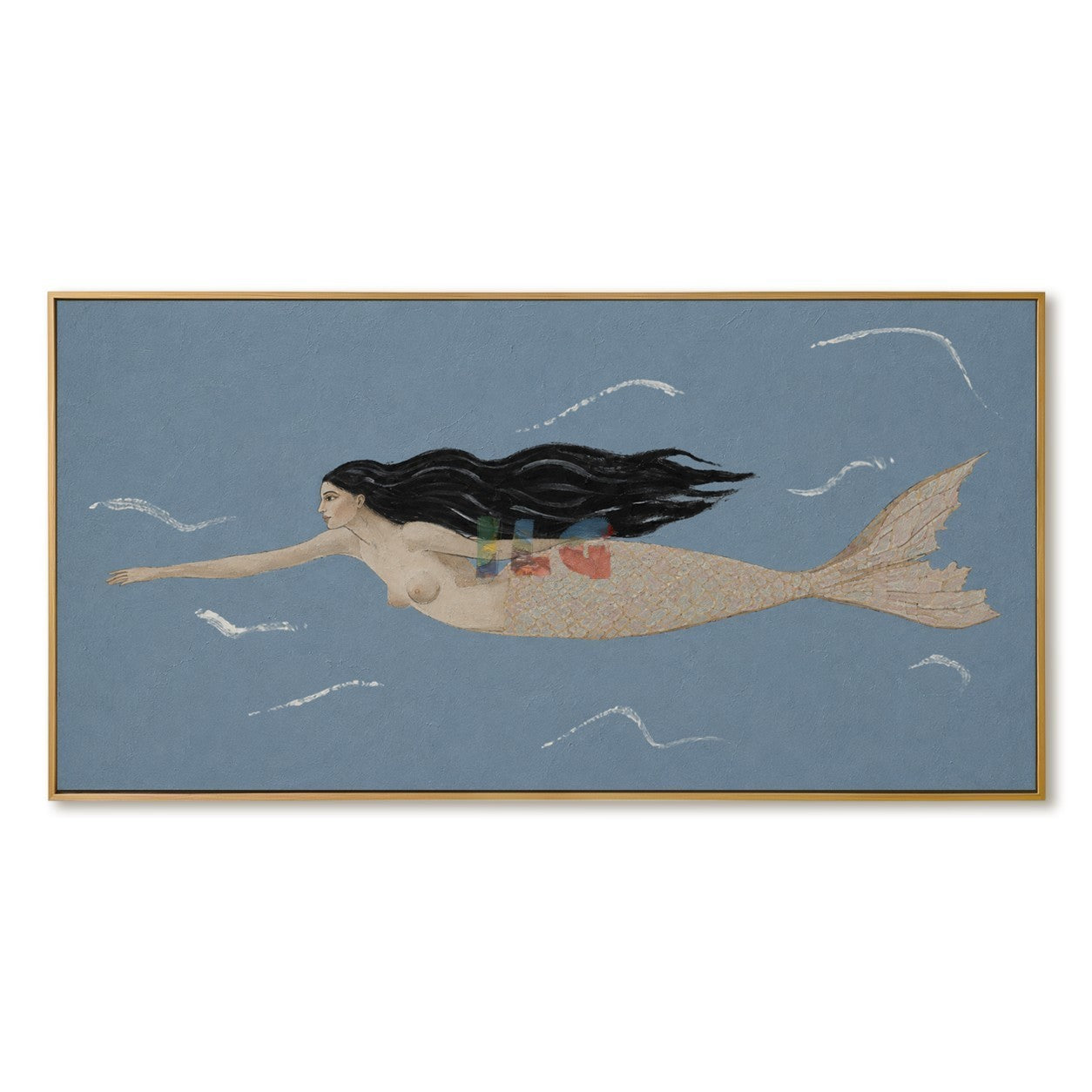 Ocean Myth Mermaid – Contemporary Figurative Coastal Wall Art