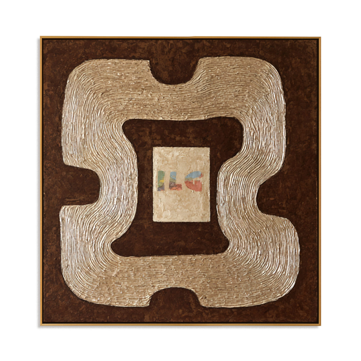 Organic Loop Harmony – Abstract Sculptural Textured Wall Art
