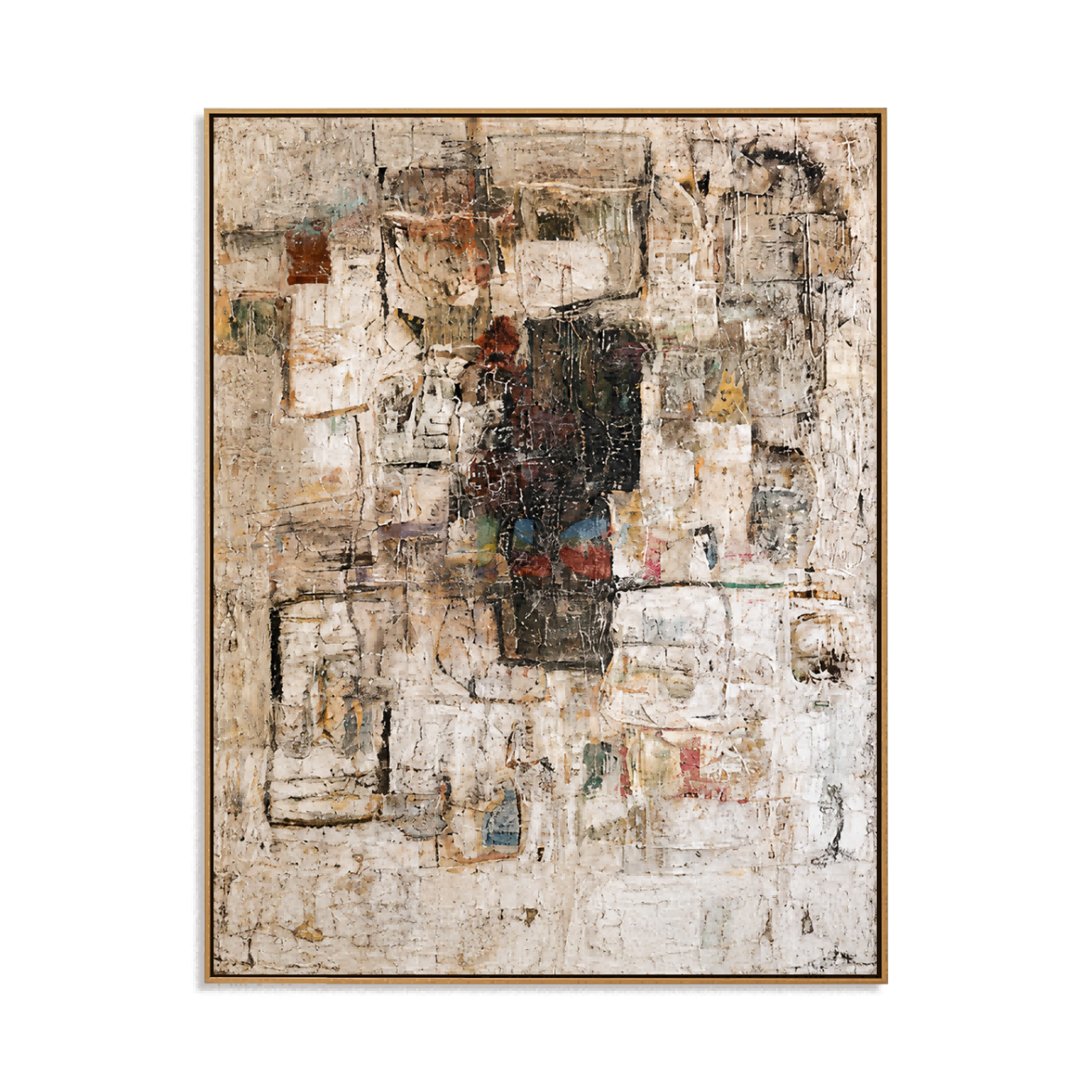 Urban Memory Layers – Abstract Textured Wall Art