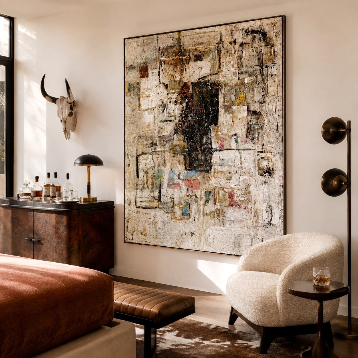 Urban Memory Layers – Abstract Textured Wall Art
