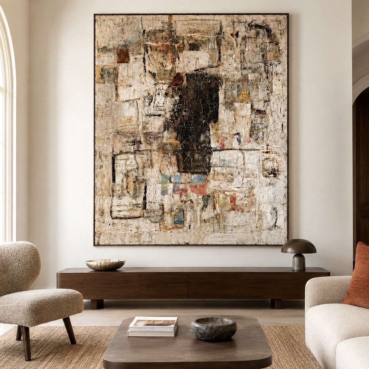 Urban Memory Layers – Abstract Textured Wall Art
