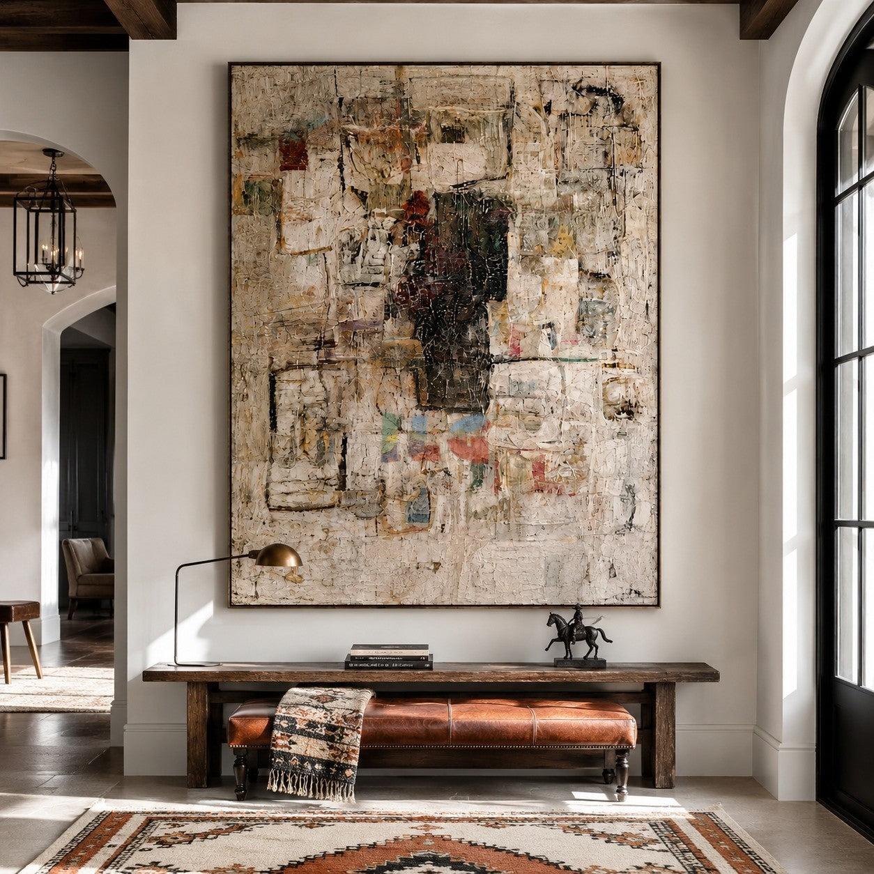 Urban Memory Layers – Abstract Textured Wall Art