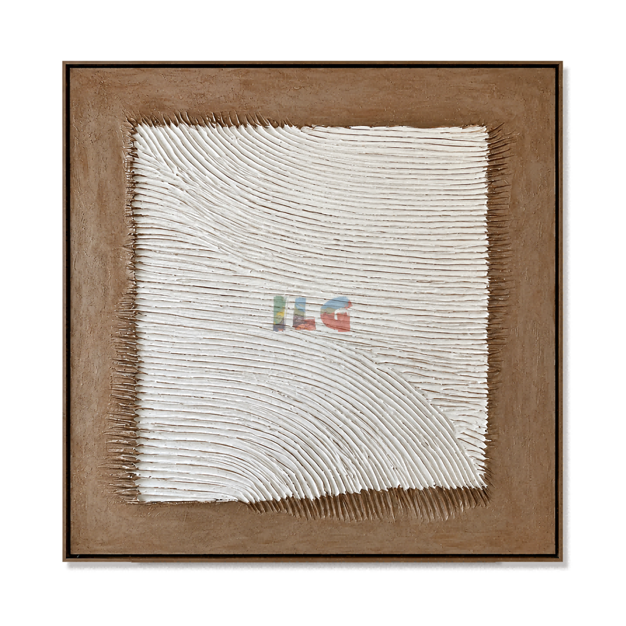 Soft Current Relief – Minimalist Organic Textured Wall Art