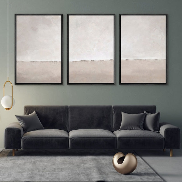 Minimalist Vertical Textured Oil Painting