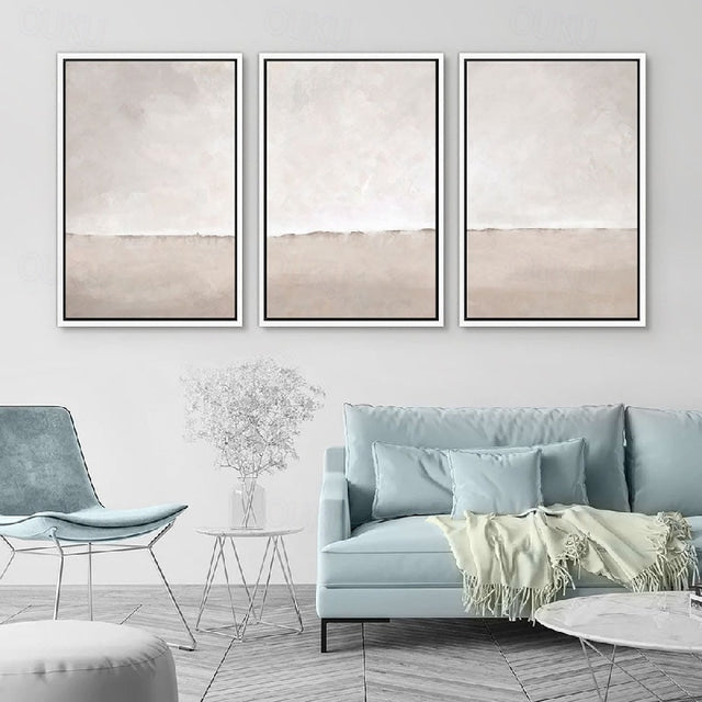 Minimalist Vertical Textured Oil Painting
