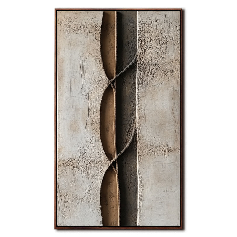 Neutral Textured Abstract Painting for Modern Interiors