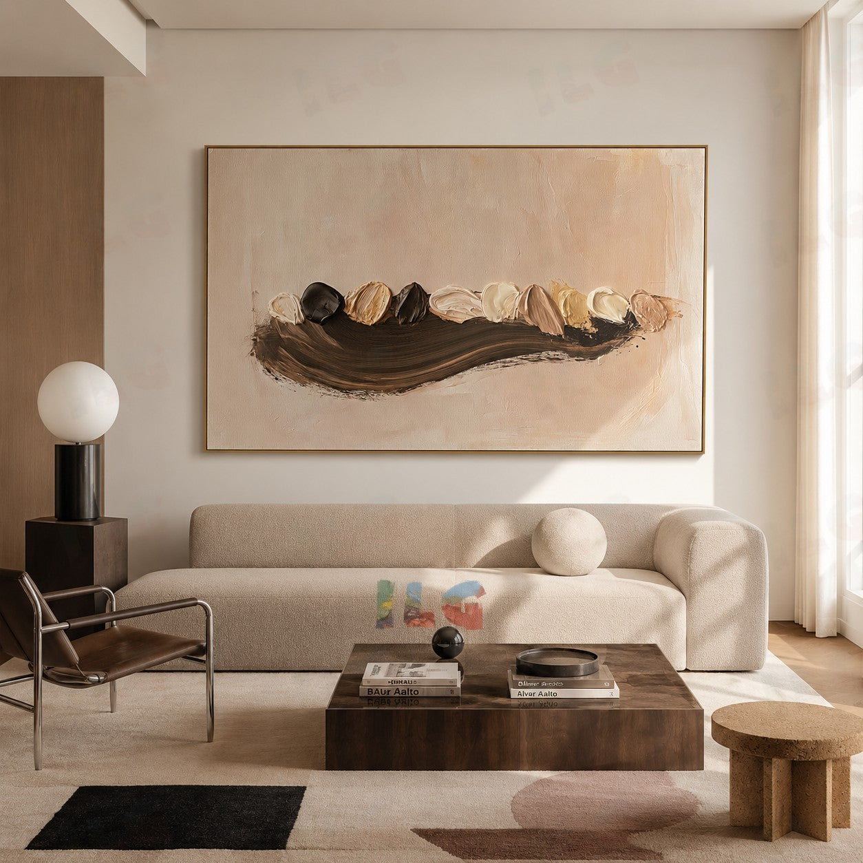 Fluid Horizon – Sculpted Drift Minimal Wall Art