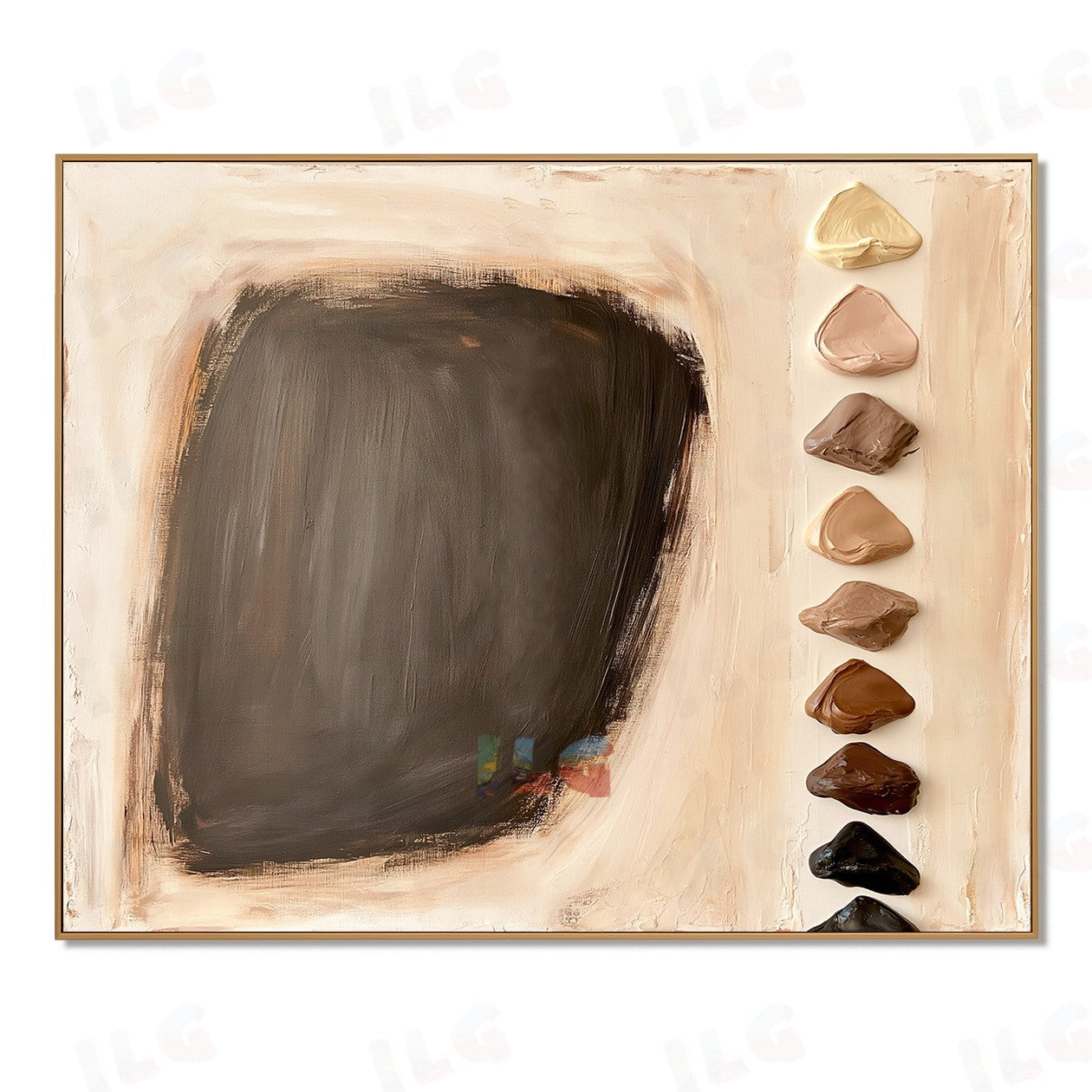 Monochrome Form – Sculpted Contrast Minimal Wall Art