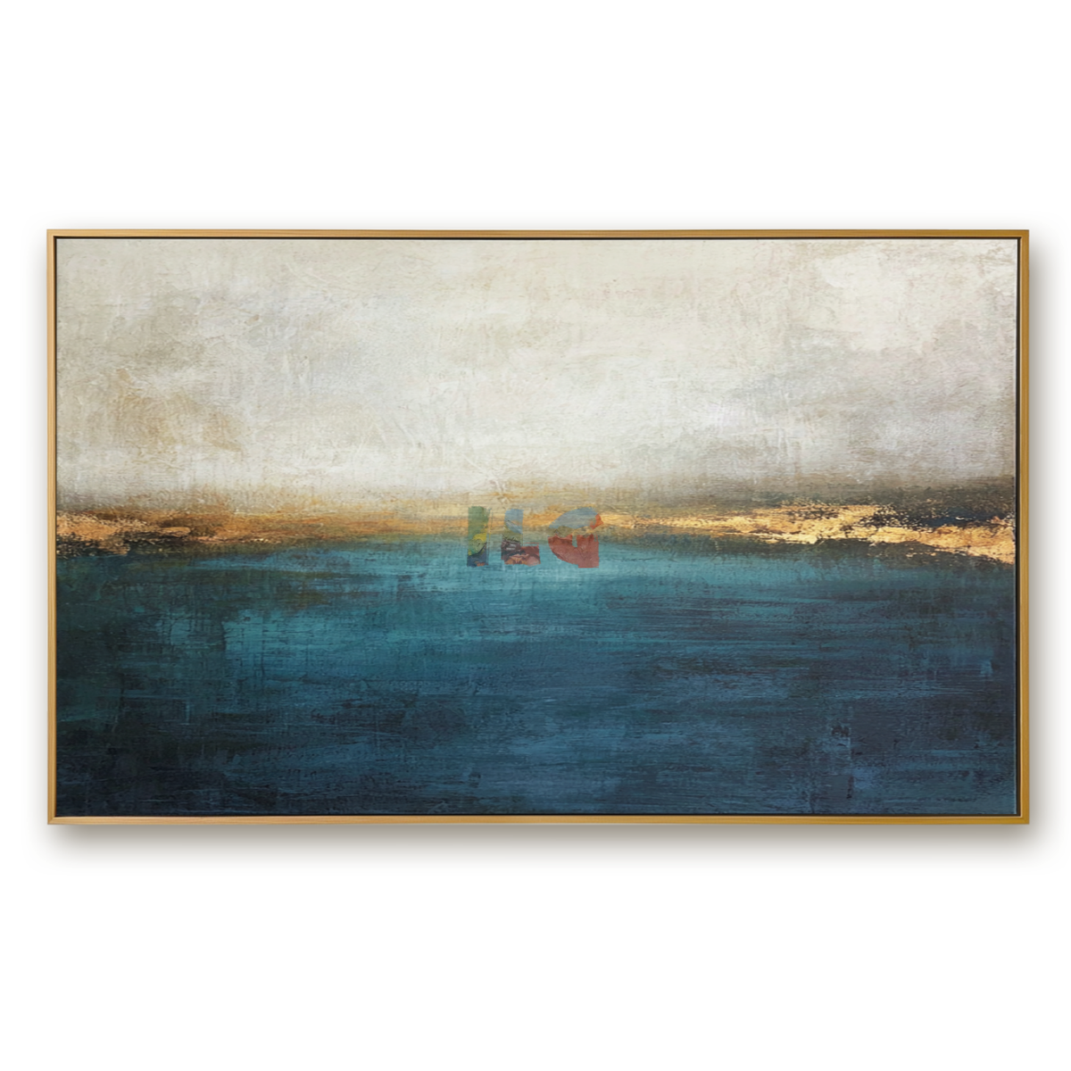 Ocean Mist Horizon – Abstract Seascape Wall Art