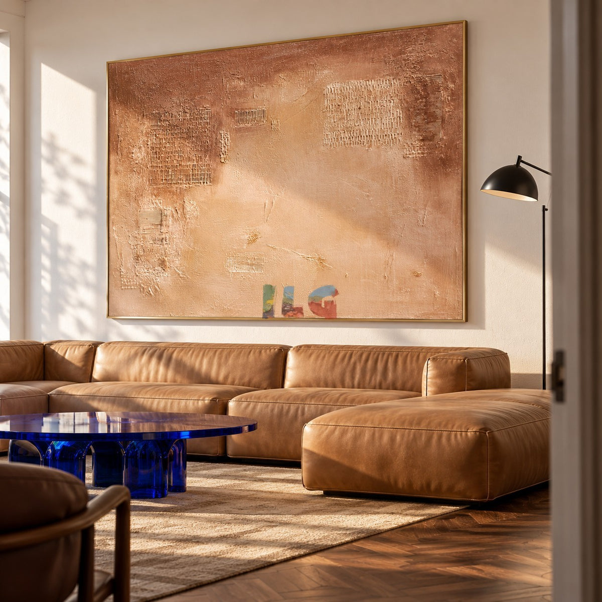 Quiet Terracotta Texture – Abstract Wall Art