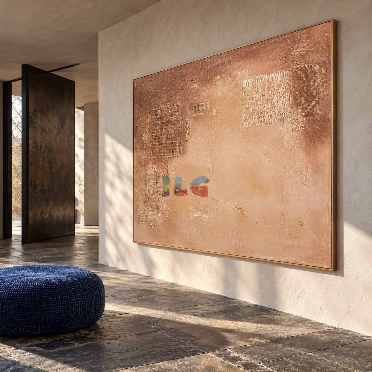 Quiet Terracotta Texture – Abstract Wall Art