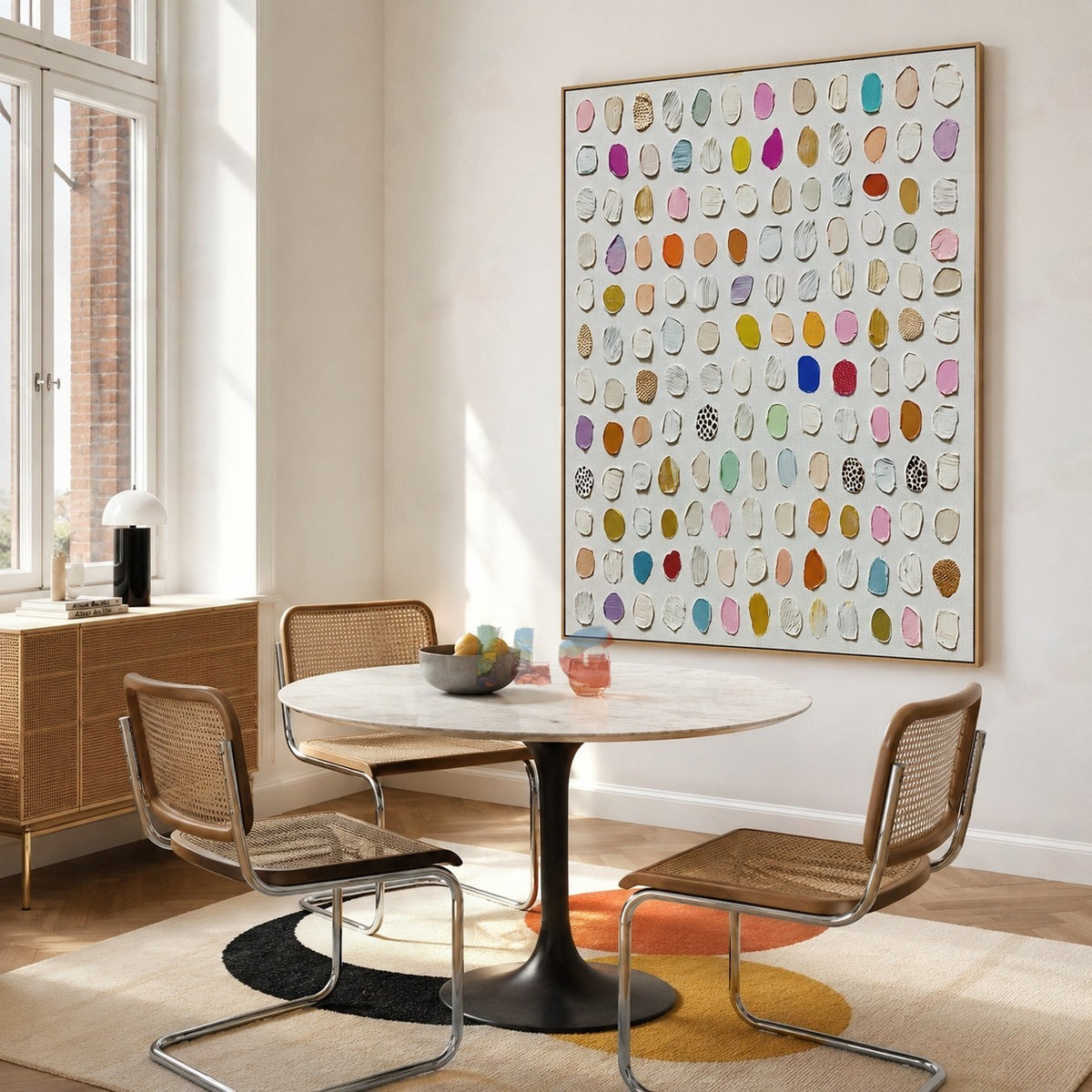 Soft Palette Seedscape – Abstract Textured Wall Art
