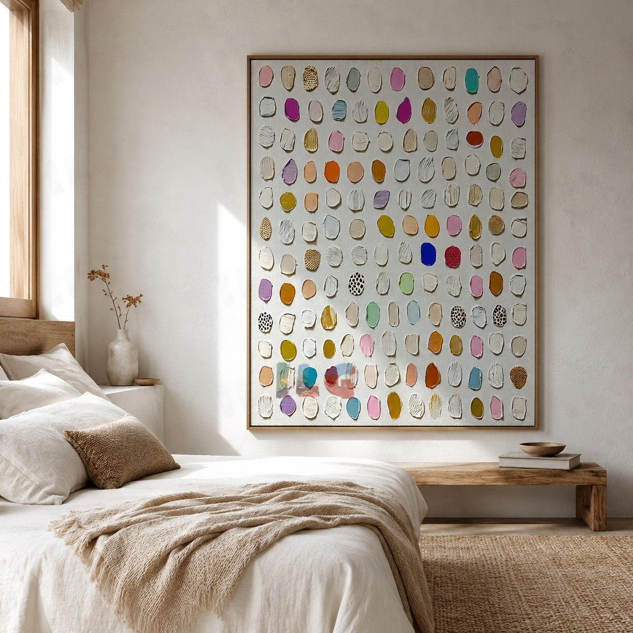 Soft Palette Seedscape – Abstract Textured Wall Art