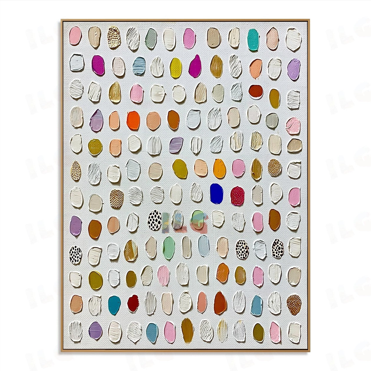 Soft Palette Seedscape – Abstract Textured Wall Art