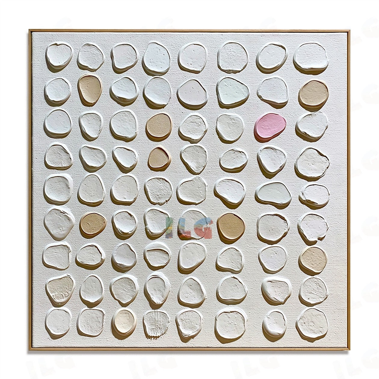 Soft Pebble Order – Abstract Textured Wall Art