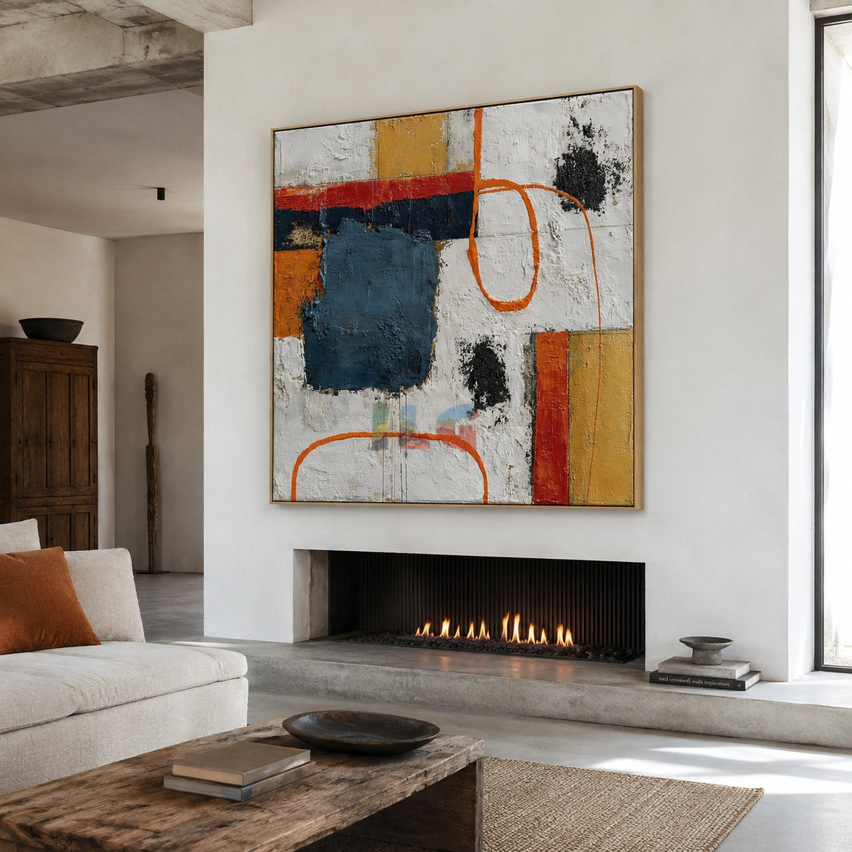 Urban Loop Geometry – Abstract Modern Wall Art