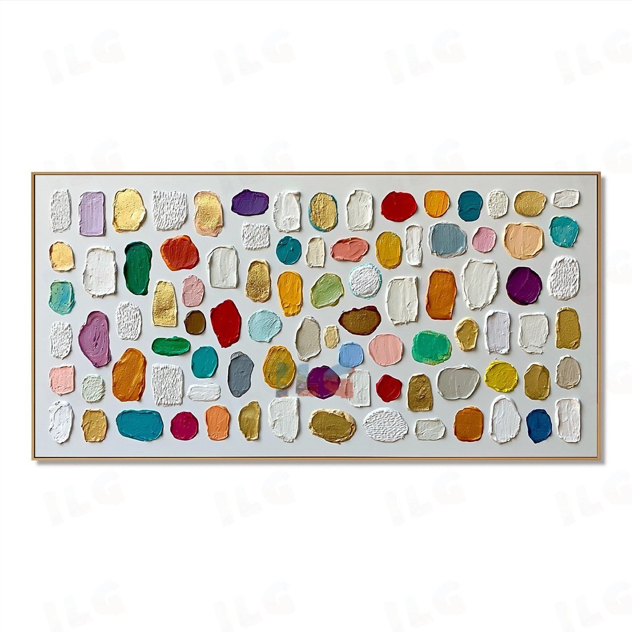 Vivid Capsule Ledger – Abstract Textured Wall Art