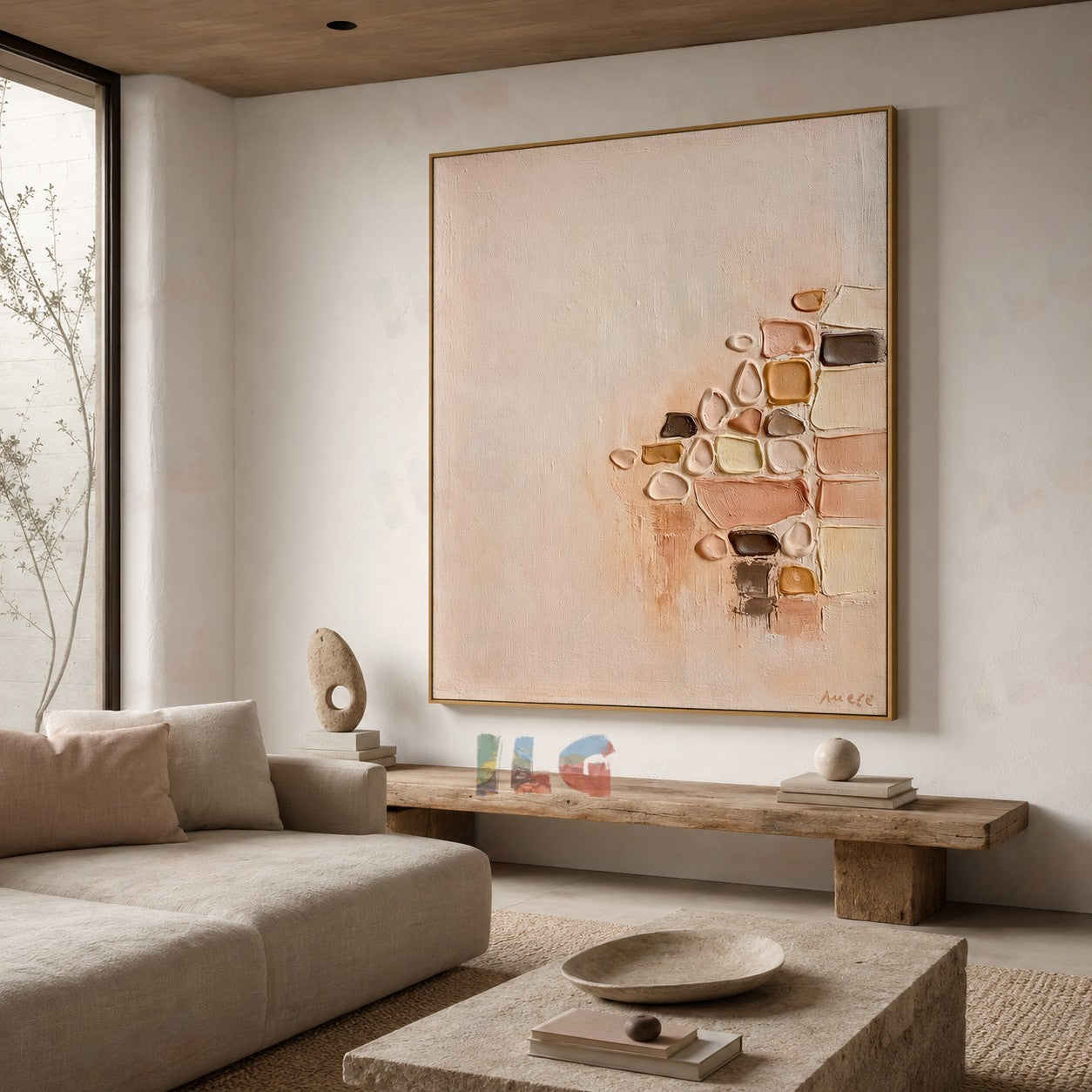 Warm Matter Flow – Acoustic Abstract Wall Art