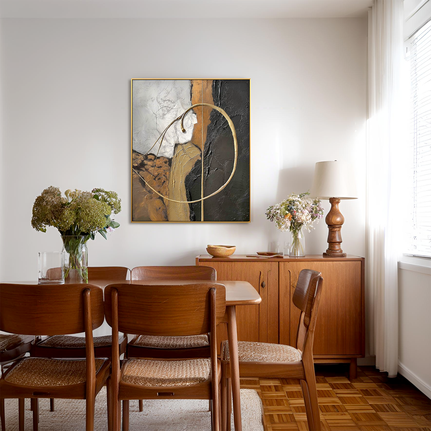 Eternal Arc — Textured Abstract Wall Art