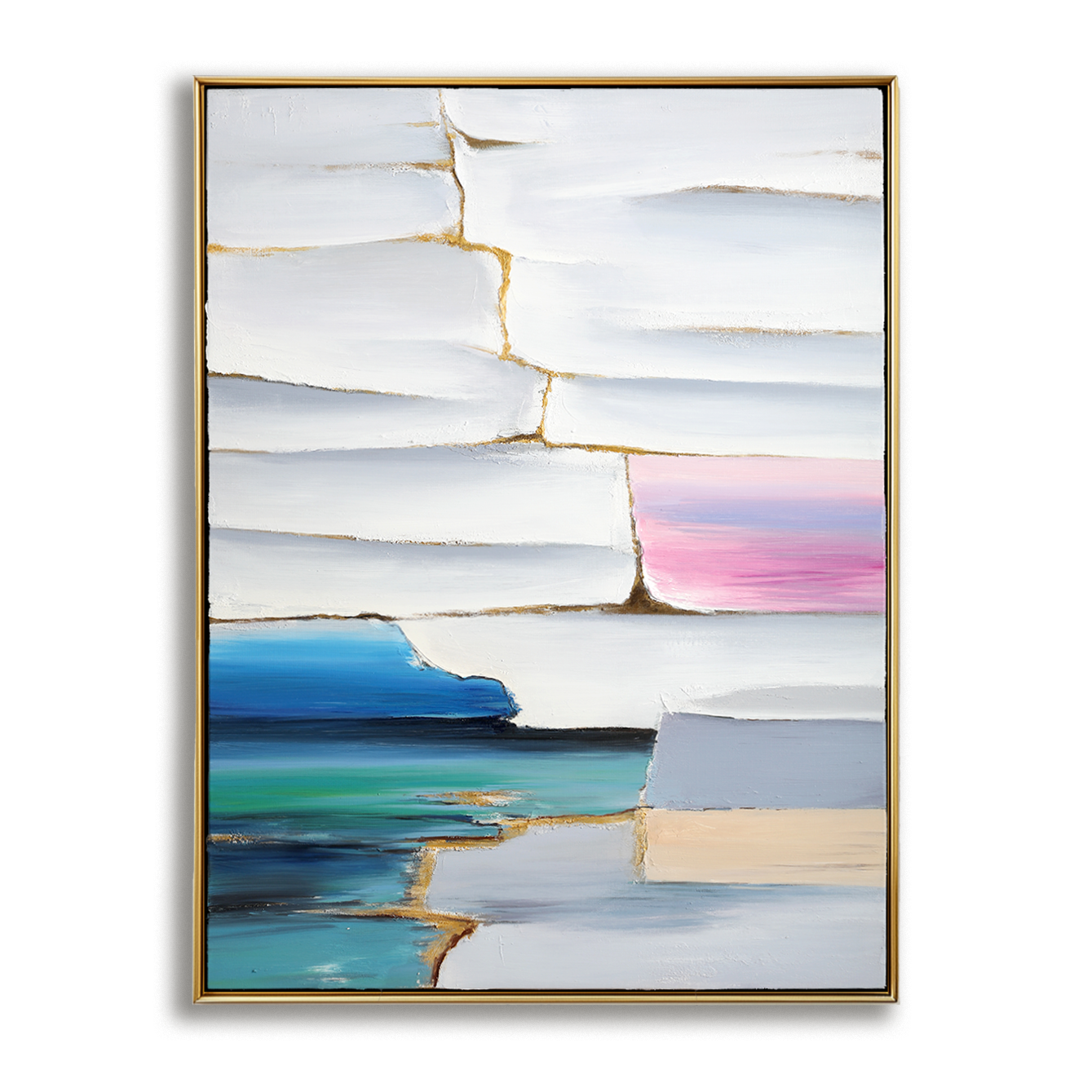 Luminous Strata – Textured Layered Abstract Painting