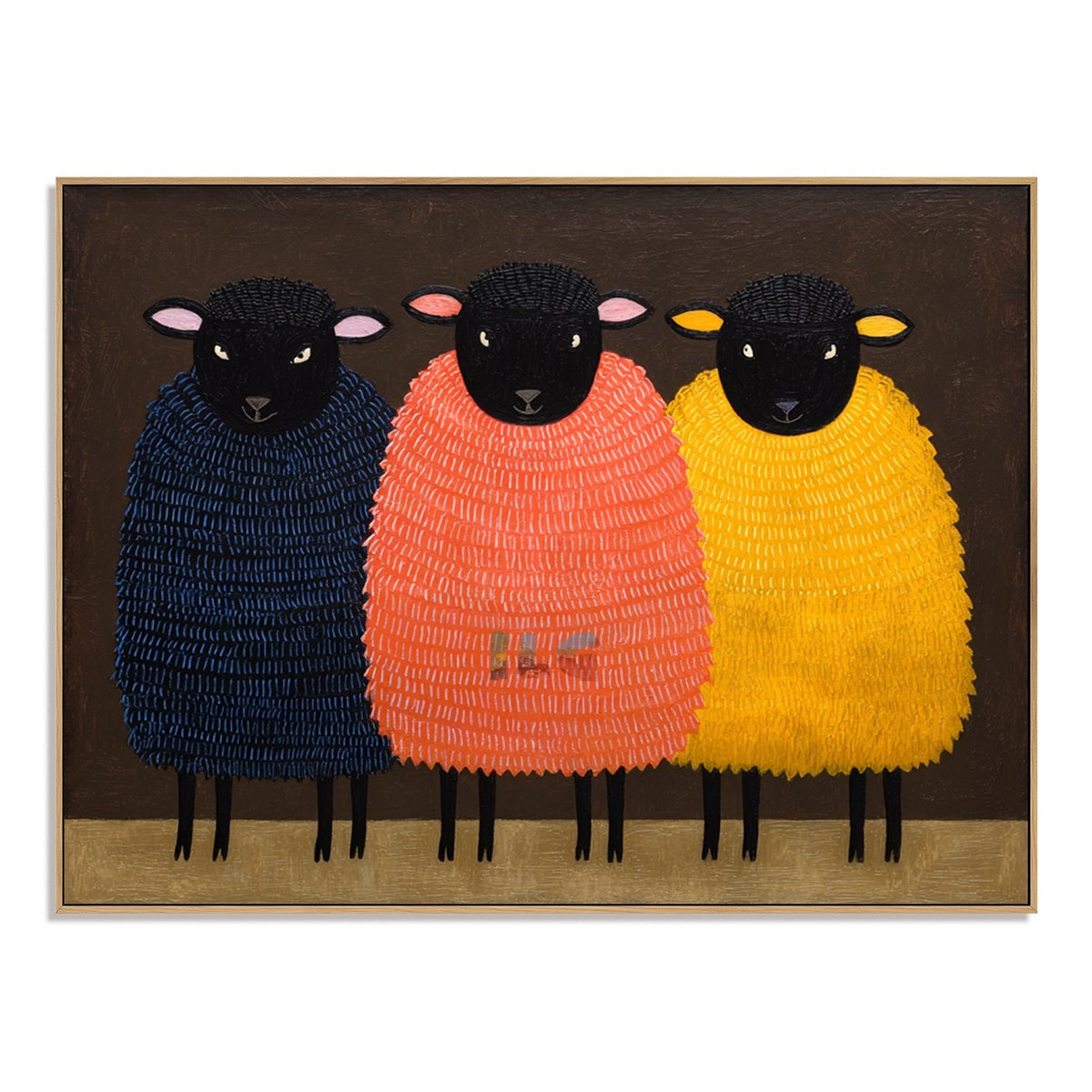 Bright Wool Companions – Sheep Wall Art