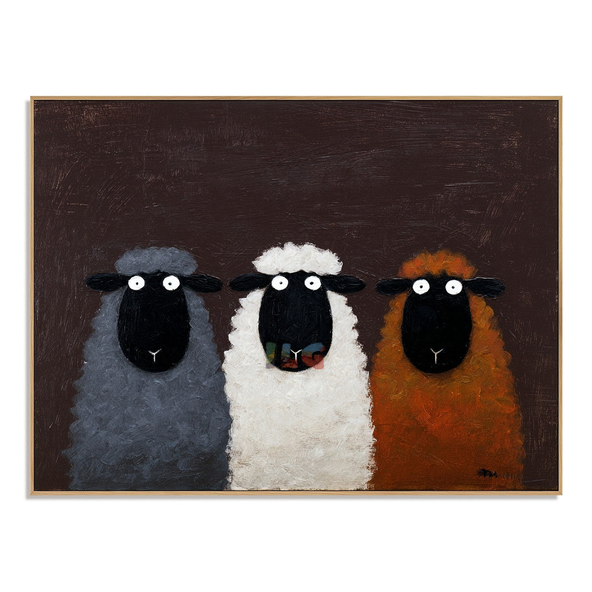 Cozy Barnyard Sheep – Farmhouse Animal Wall Art