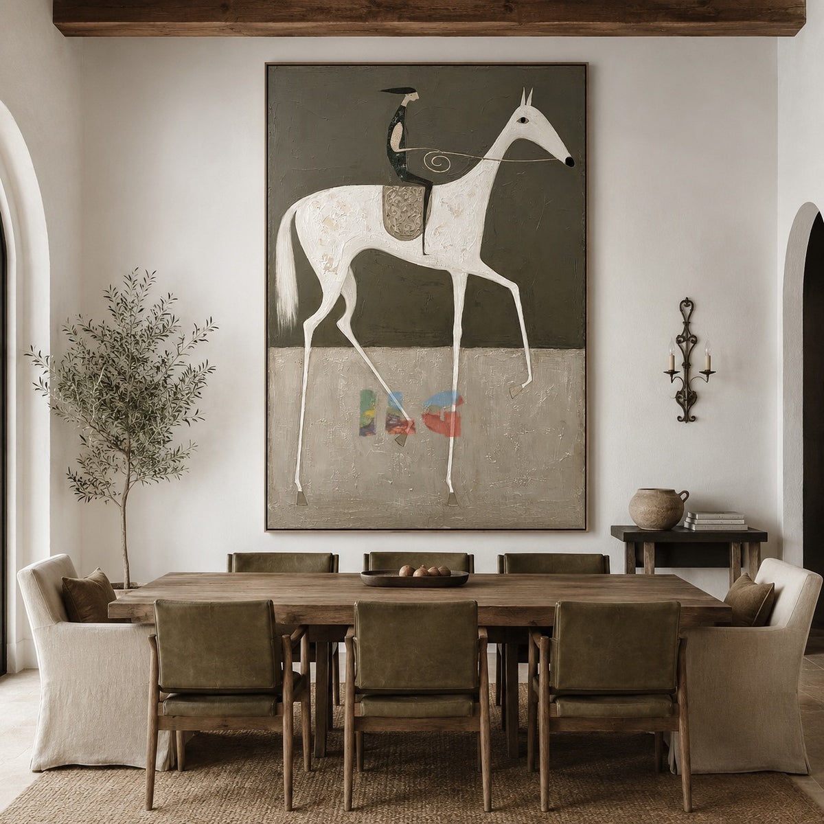 Mist Plains Horse – Western Folk Wall Art