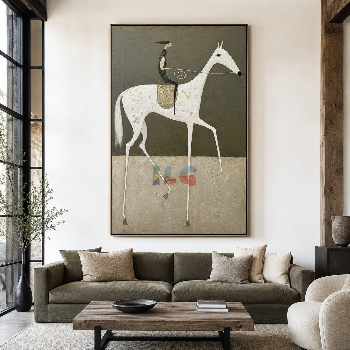 Mist Plains Horse – Western Folk Wall Art