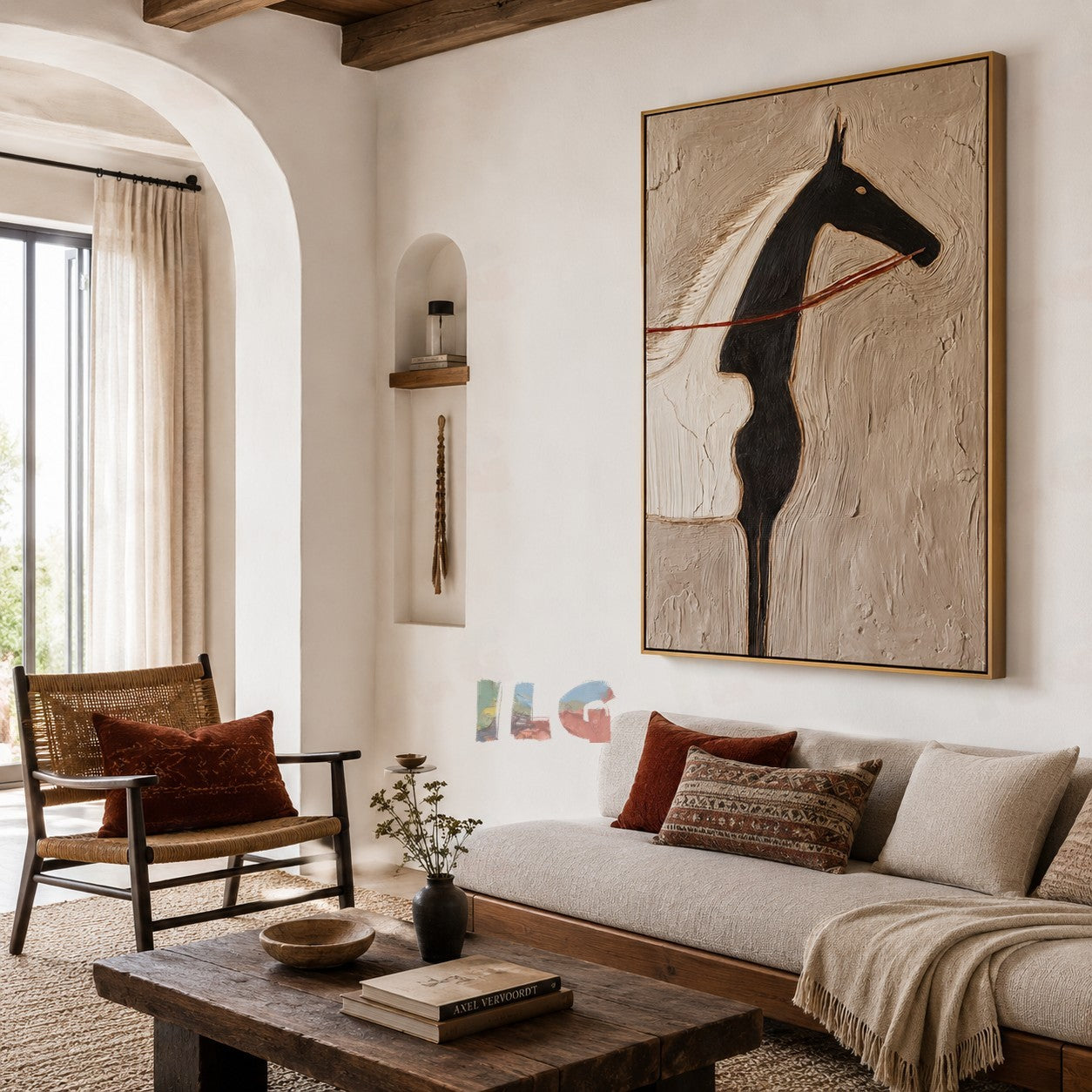 Silent Equine – Abstract Figurative Wall Art