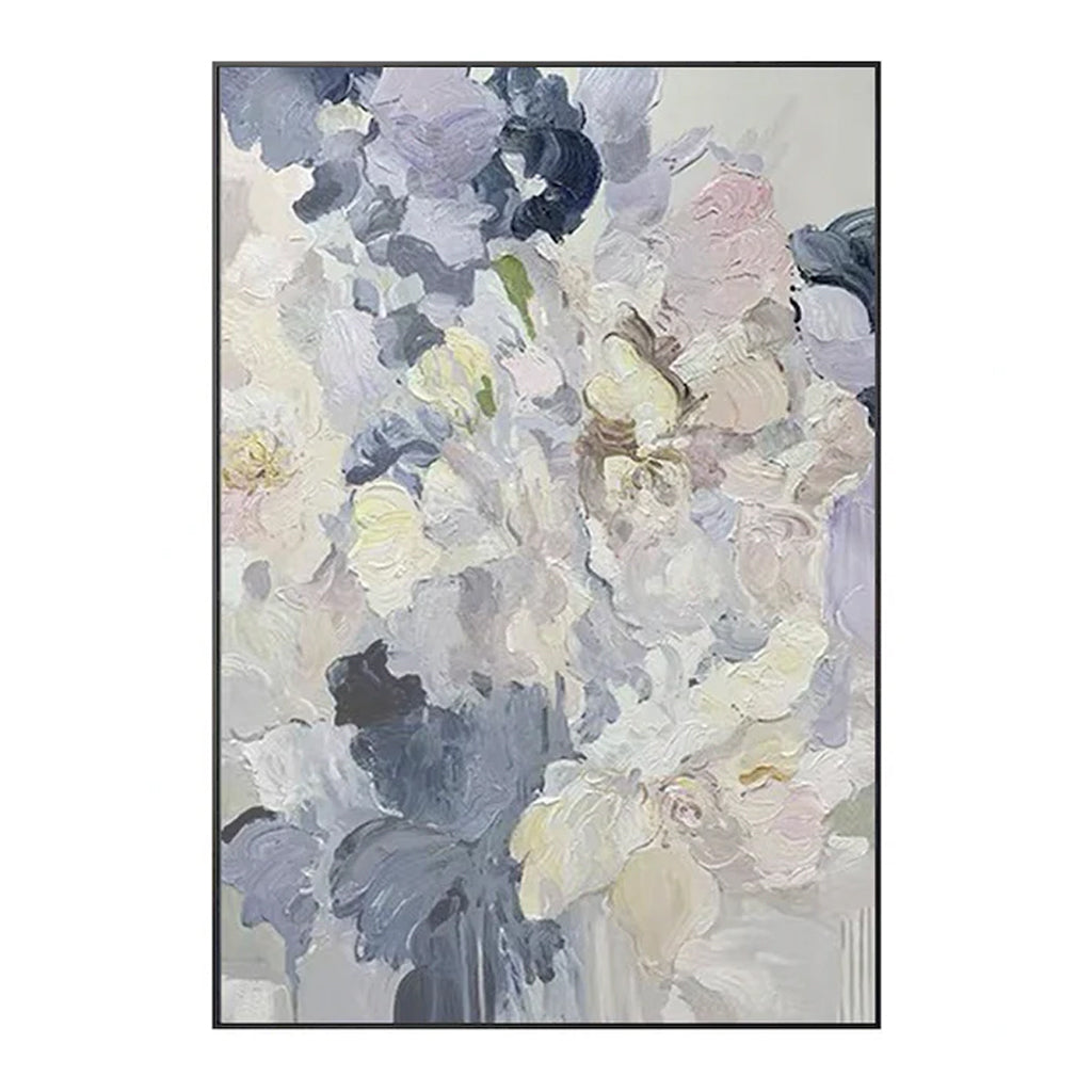 elegant abstract floral painting for modern decor