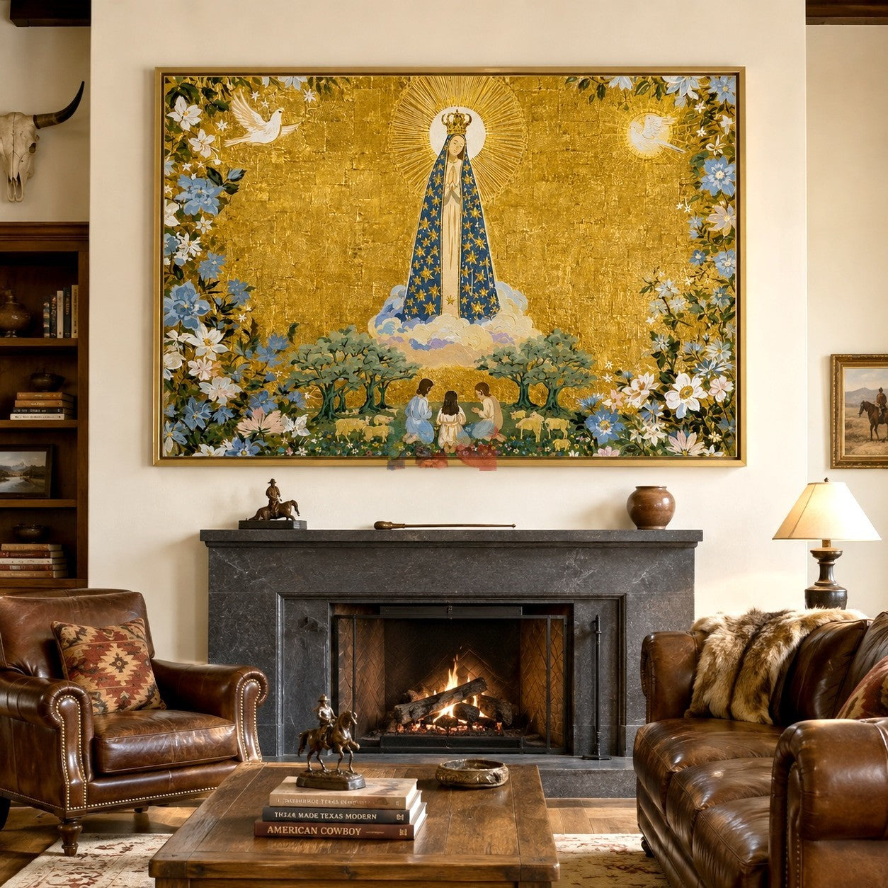 Blessed Garden of Light – Ornate Devotional Floral Wall Art