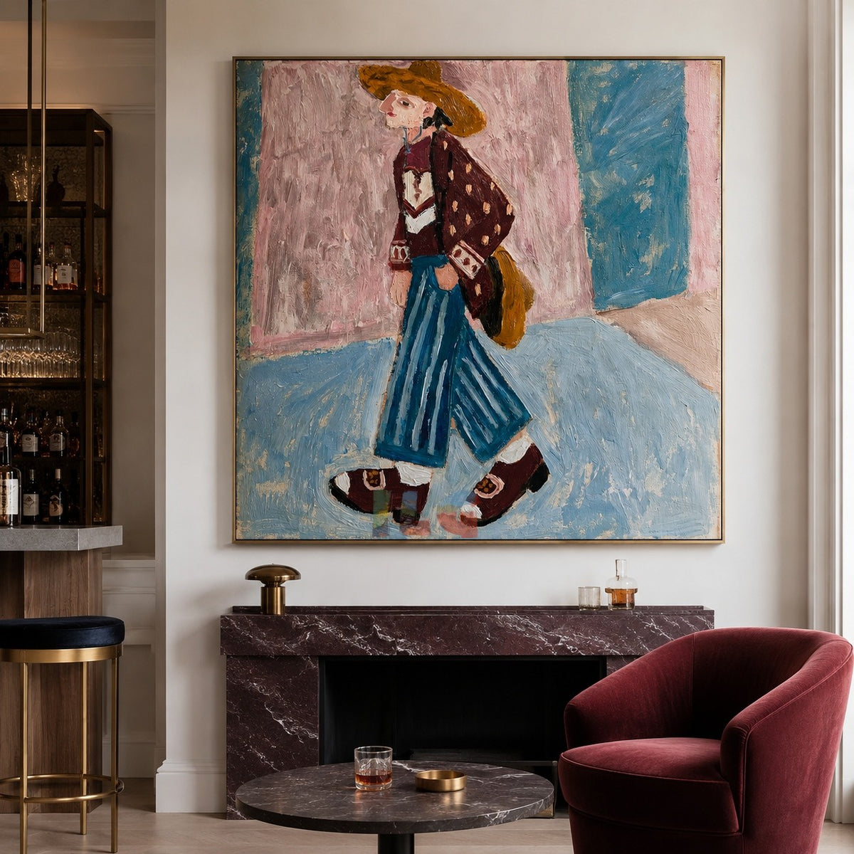 Autumn Stroll – Vintage Fashion Figurative Wall Art