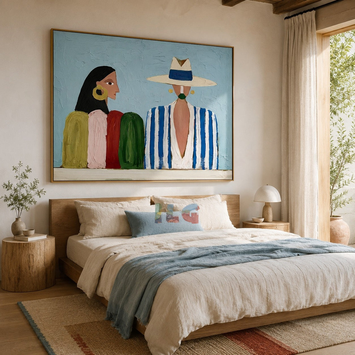 Coastal Conversation – Abstract Figurative Wall Art